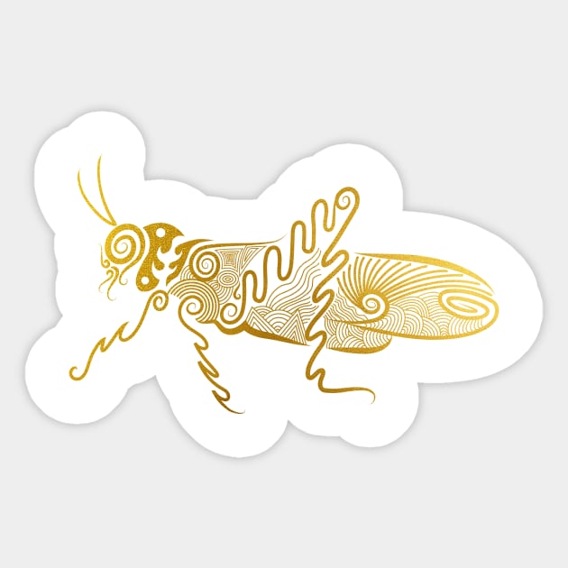 Locust Sticker by erzebeth